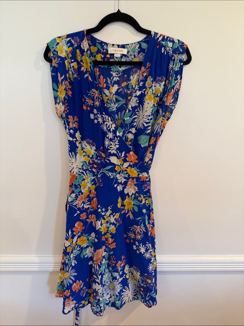 Silk Floral Wrap Dress - Yumi Kim